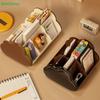 Multi-Compartment Desk Organizer,Cute Cloud-Shape Desktop Storage Caddy for Stationery & Remote Controls