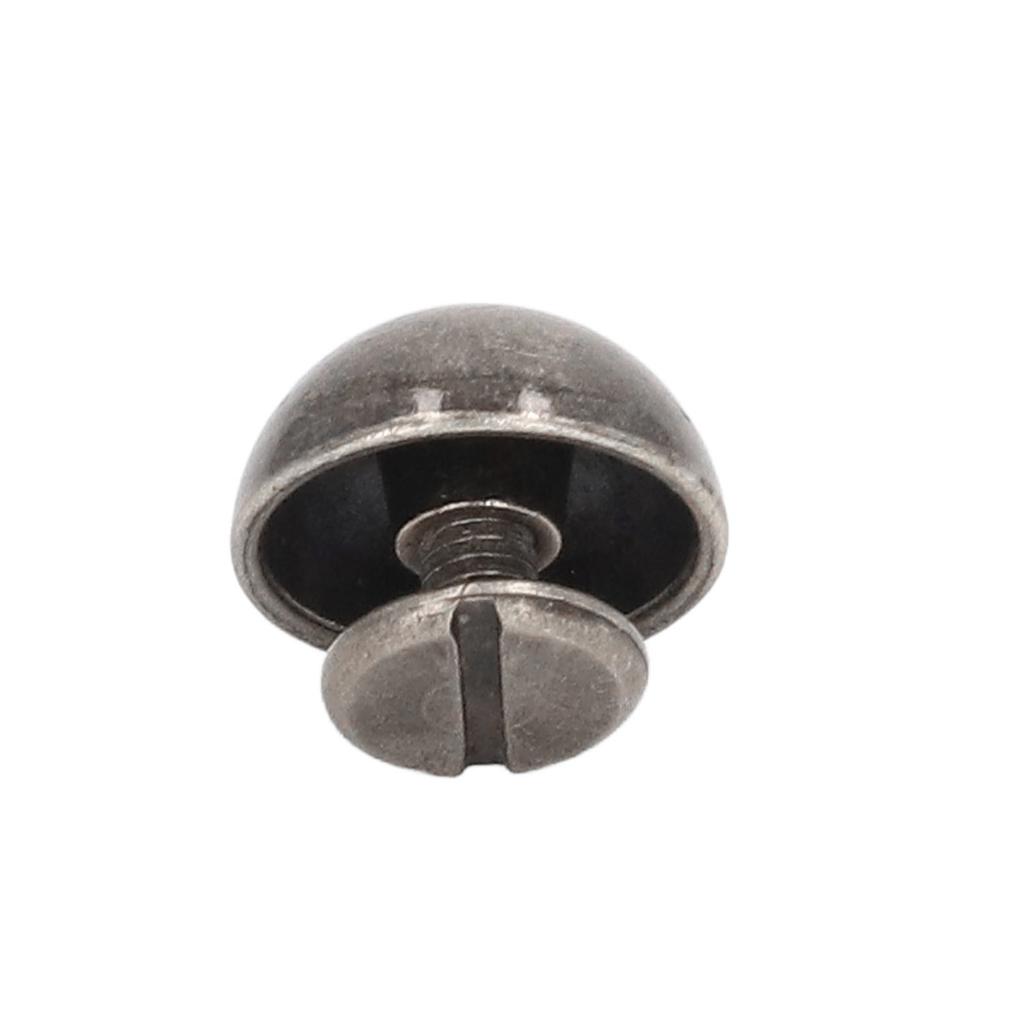 100 Sets Pilznägel Rundkopf 10mm Galvanisiert Halbkreis Legierung Rundkopfnieten für Punk-Kleidung Schuhe