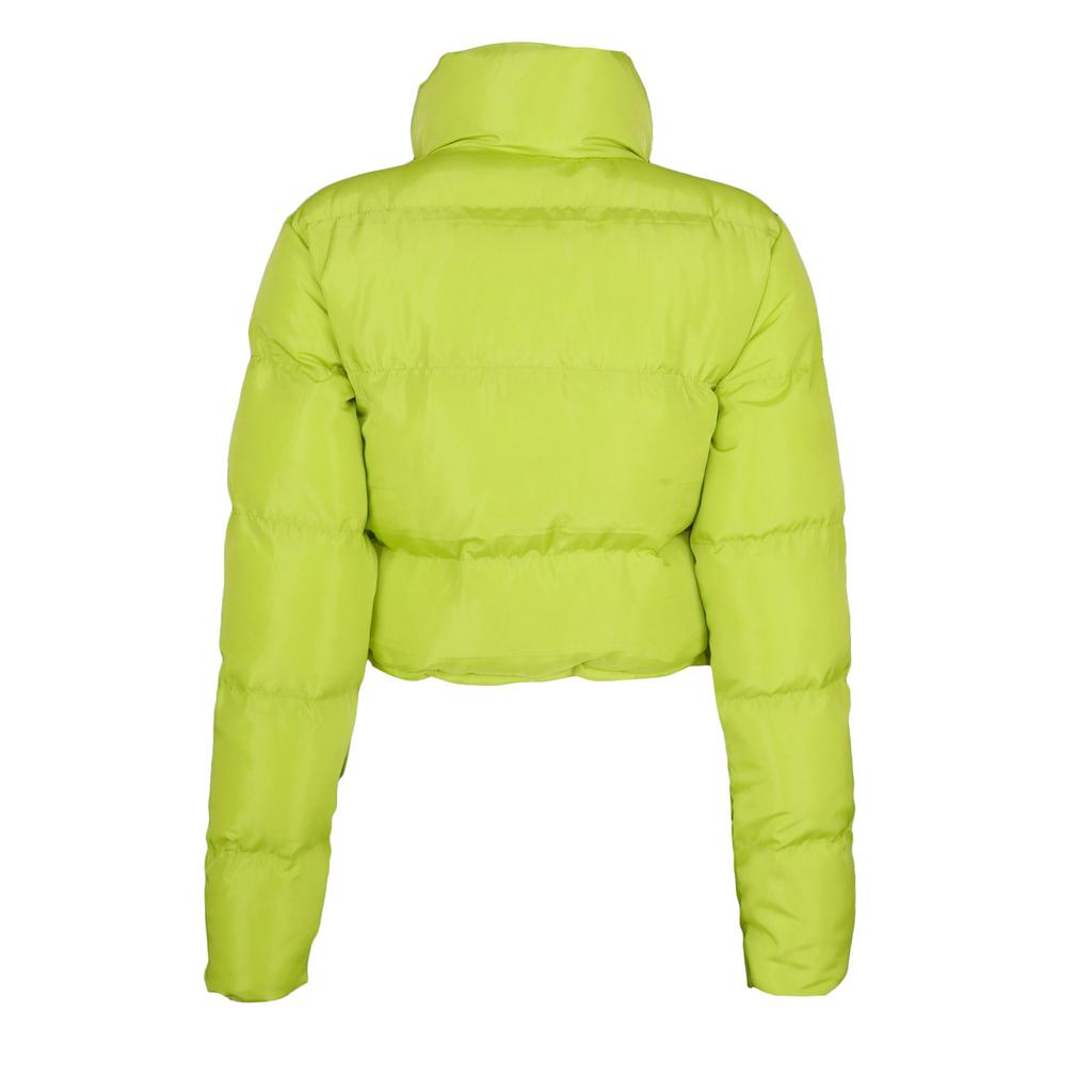 Fashion Women Solid Stand-up Collar Cardigan Down Jacket Outerwear Padded Coat