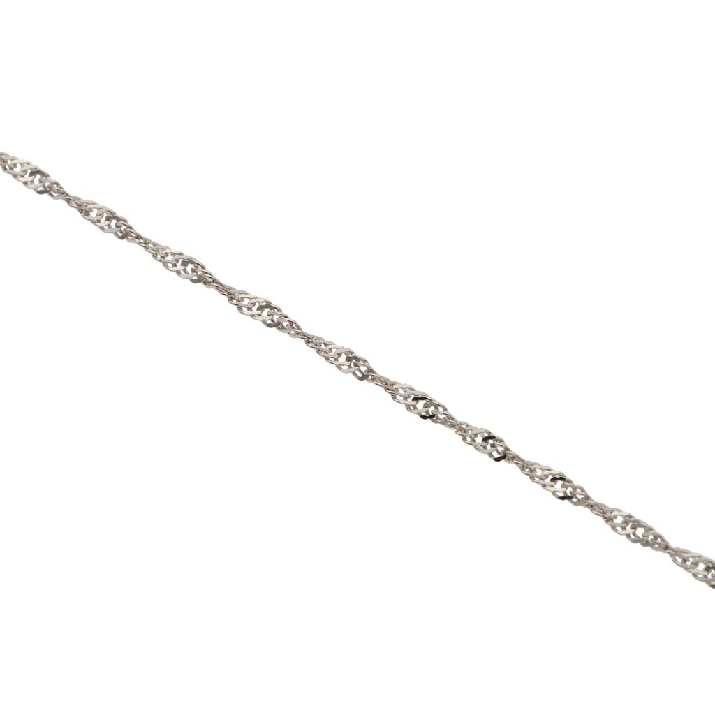 Pt850 Screw Certified Platinum Necklace [FAIRY CULLET] Chain, 40cm, Approx. 0.9mm Wide, Approx. 0.9g,