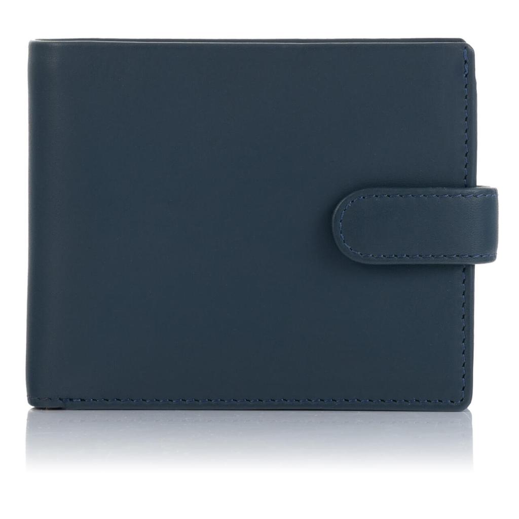 Visconti Men' Leather Wallet Pm-102 Blue