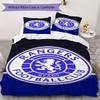 Rangers F.C. Set Copripiumino con Fantasia Copripiumino Federa Decorazione per la Casa Regalo di Compleanno (1 * copripiumino + 2 * federe senza imbottitura)126