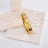 High-End Non-Fading Gold-Plated Kaleidoscope Titanium Steel Bracelet for Women
