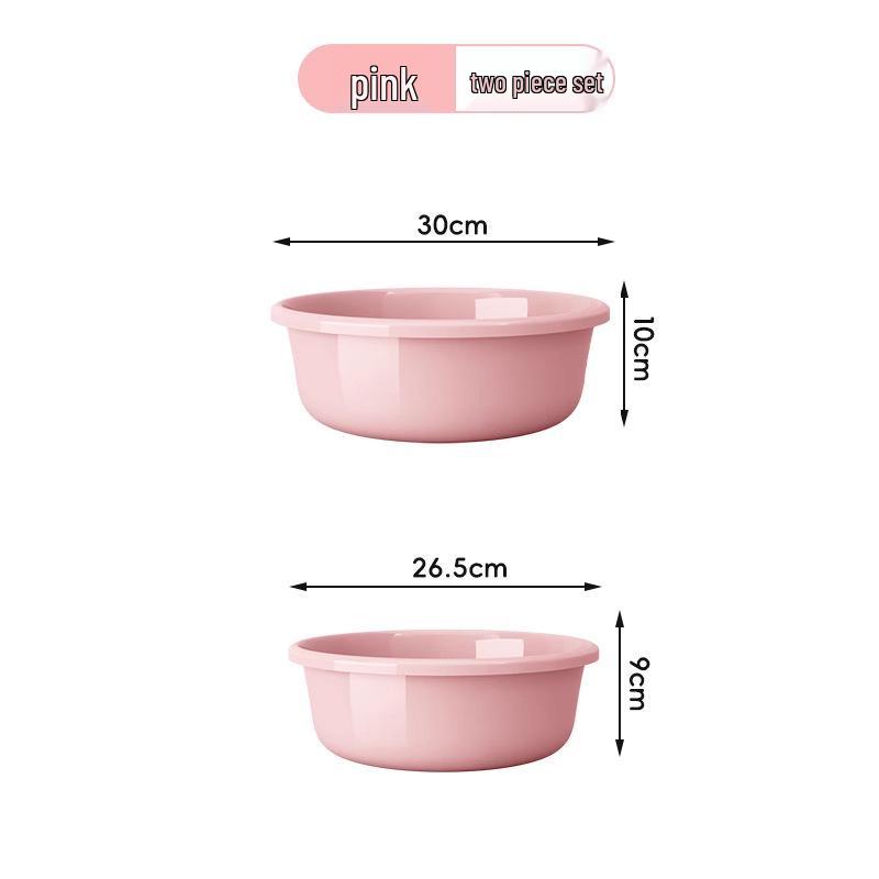 Large Durable Multi-Purpose Plastic Wash Basin for Dorms and Babies
