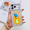 Cute S-SimpsonS Family Phone Case For iPhone 17 16 15 14 13 12 11 Pro Max Air Matte Laser Aurora Shockproof Funda