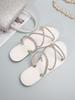 Plus Size Rhinestone Women's Two-Wear Non-Slip Sandals - Summer Fashion Outdoor Beach