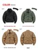Men's Flight Jacket: Winter Thickened Velvet, Detachable Lapel, Outdoor Casual Style for Autumn & Winter