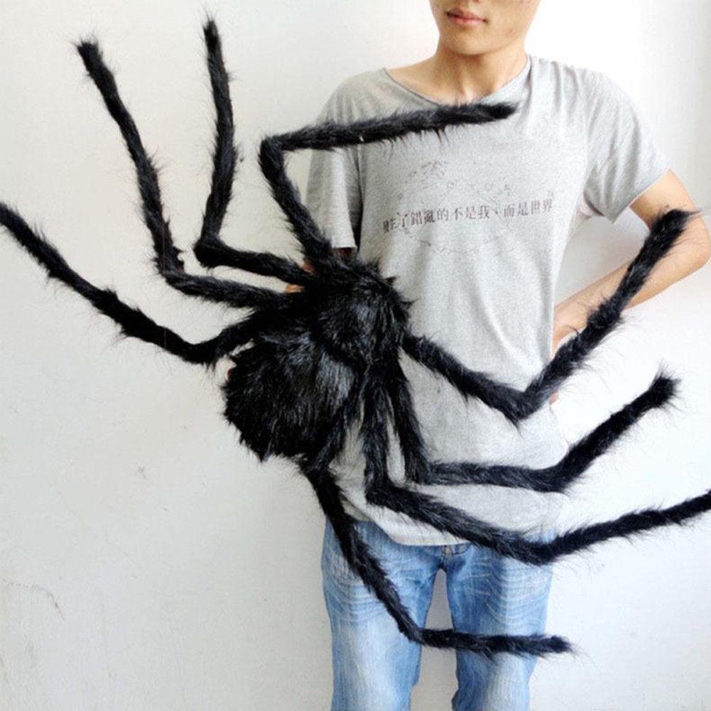 

Spider Black Halloween Decoration Haunted House Prop Indoor Wide30125cm Outdoor Black,30cm