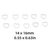 30pcs Stainless Steel Hollow Frame Pendants Silver Stainless Steel Pendants  Earring Craft