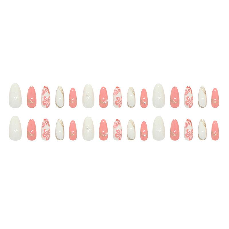 Pearl Flower Gentle Girl Versatile Removable Nail Art Tablets 30 pieces