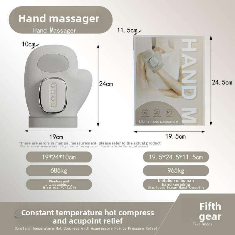 Handmassagegerät mit Airbag-Kompression Finger Handgelenk Handflächen-Massagegerät Vibrationshandschuh zur Entspannung der Handmuskulatur Geschenk für Männer Frauen