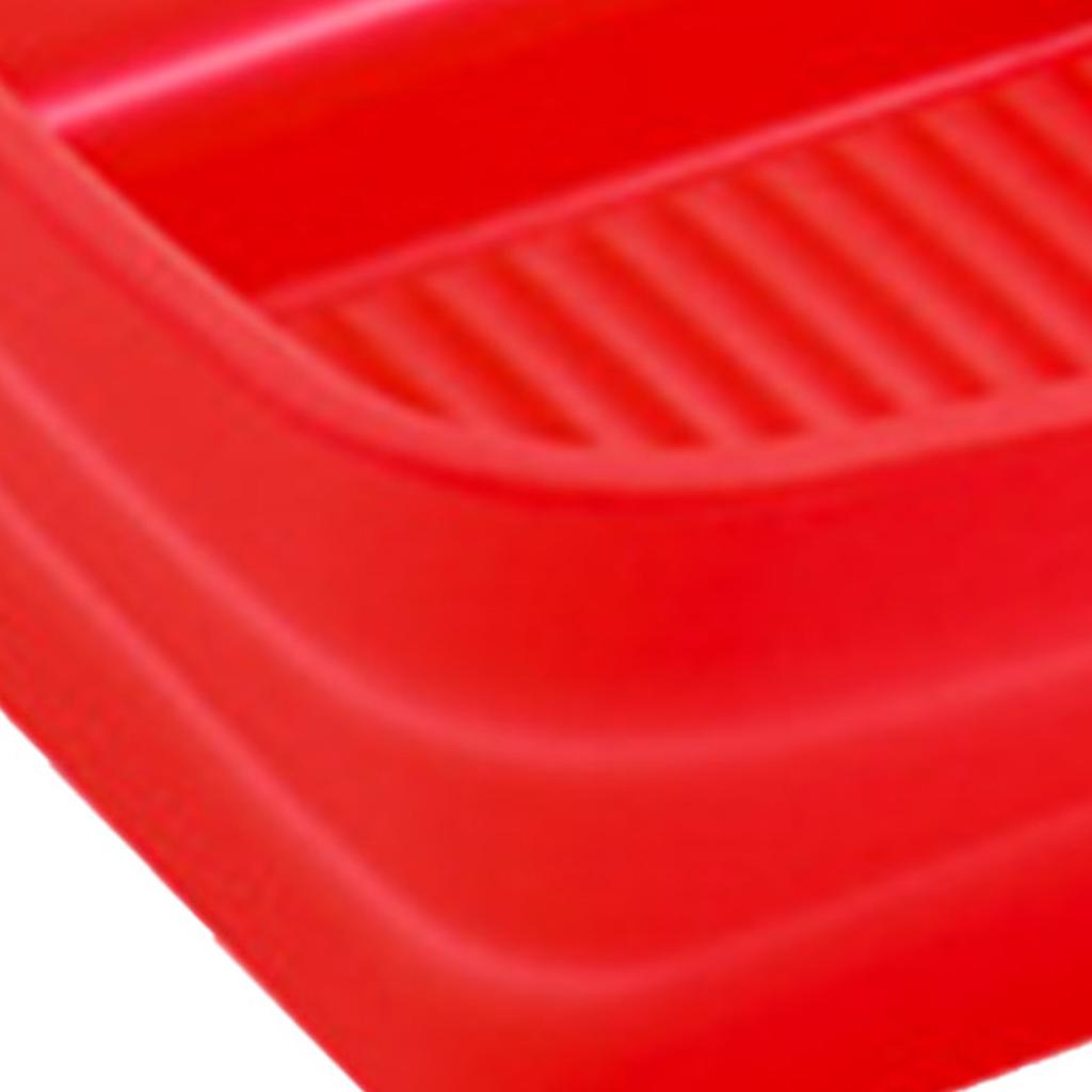 Silicone Baking Pan Foldable Fryer Pot Heighten Edge Dual Handle Design Reusable Fryer Liner Basket