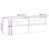 Wall Mounted TV Cabinets with LED Lights 2 Pcs Concrete Grey 60 X 30 X 40 Cm