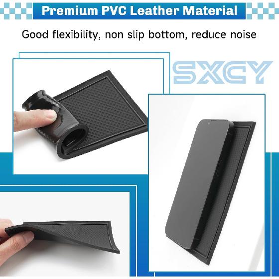 SXCY For 2025 Kicks Door Slot Mats For 2025 2026 Nissan Kicks Accessories 2025 2026 Nissan Kicks Cup Holder Erts Liner Cupholder Console Erts Liner