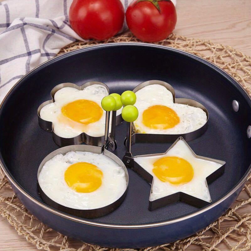 4Pcs Egg Mold, Egg Ring Mold, Fried Egg Mold, DIY Fried Egg Mold, Creative Egg Mold, Cute Egg Mold Four-piece set