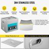 10L Ultrasonic Cleaner Jewelry Cleaner with Heater Timer for Jewelry Cleaning Knob Control Eyeglass Rings Dentures Music Instruments