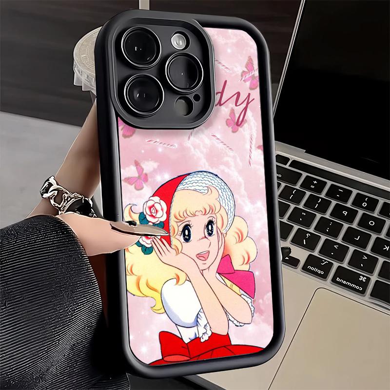 Phone Case for iPhone 17 Air 16E 15 16 Pro Max Anime Candy Candy Cover 14 Plus 13 12 Mini Soft Shell Silicone Fundas
