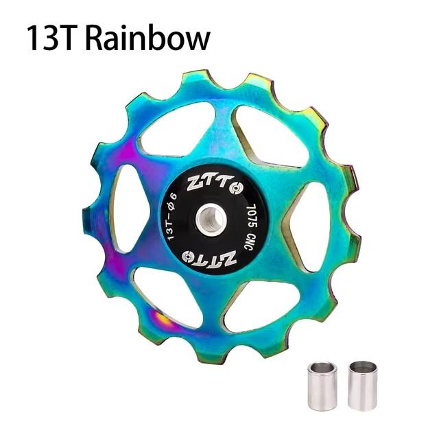 ZTTO 11T 13T MTB Bicycle Rear Derailleur Jockey Wheel Steel Bearing Pulley AL7075 CNC Road Bike Guide Roller Idler 4mm 5mm 6mm