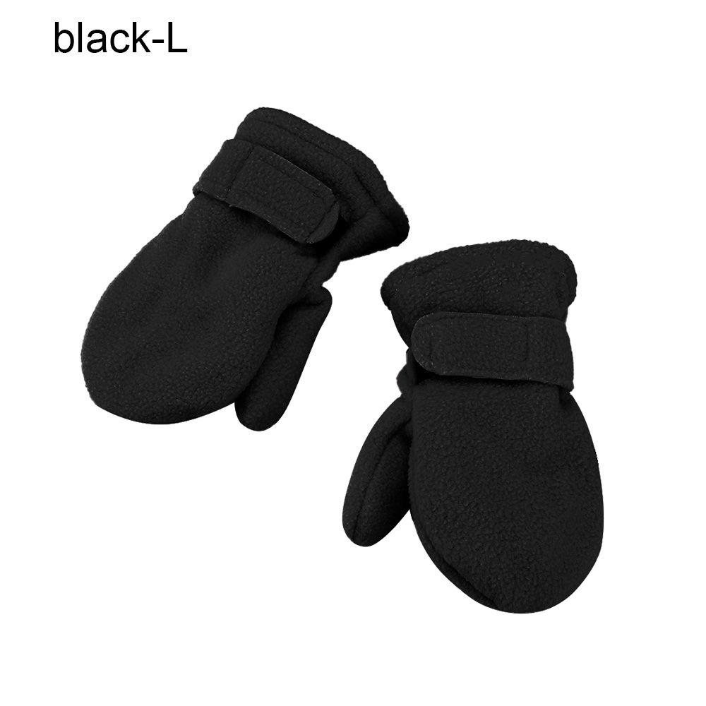 Candy Color Thickening Warm Outdoor Hand Warmers Lined with Fleece Winter Mittens Childrens Gloves