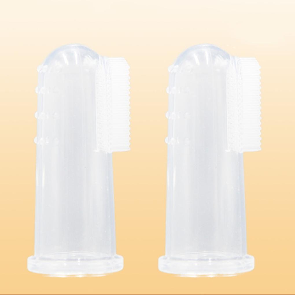 1PC/2PCS/5PCS Silicone Toothbrush\+Box Baby Finger Toothbrush Children Clean Soft Silicone Infant Tooth Brush Baby Brush