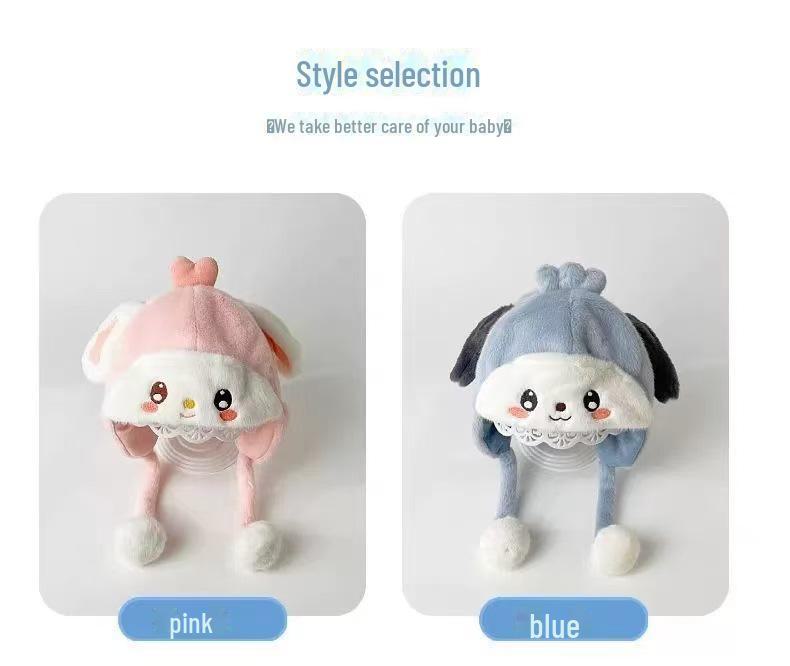 Autumn/Winter Baby Ear Protection Lei Feng Hat - Thick, Warm, Cute Cartoon Design for Boys and Girls