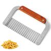 Stainless Steel Potato Chip Slicer Dough Vegetable Fruit Crinkle Wavy Slicer Knife Potato Cutter Chopper French Fry Maker Tools