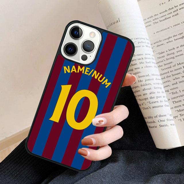 FootBall Number 10 Phone Case Cover For iPhone 17 Air 16 15 14 plus 11 12 13 pro max coque Shell Fundas