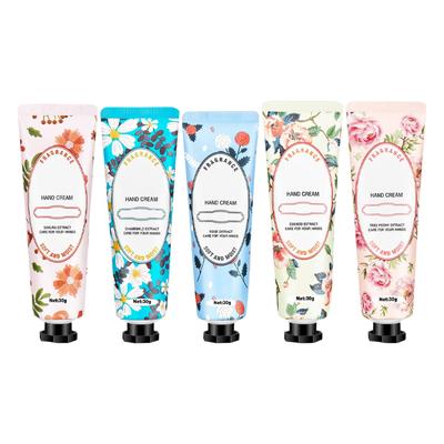 Flower And Herbal Hand Cream Moisturizing Hand Cream Hand Cream Five Piece Set Reducing Dryness And Lasting Floral Hand Mask Gifts