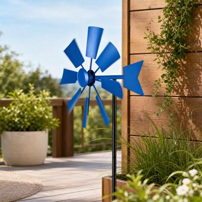 Windmolen Grondpin, Roestvrij Buiten Windmolen Ornament, Metalen Tuindecoratie voor Tuin Gazon Terras