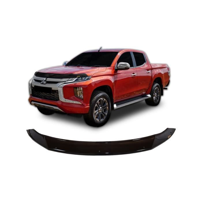 Déflecteur De Capot - SCOUTT - Mitsubishi L-200 - ABS Plastique - Installation Facile - Noir