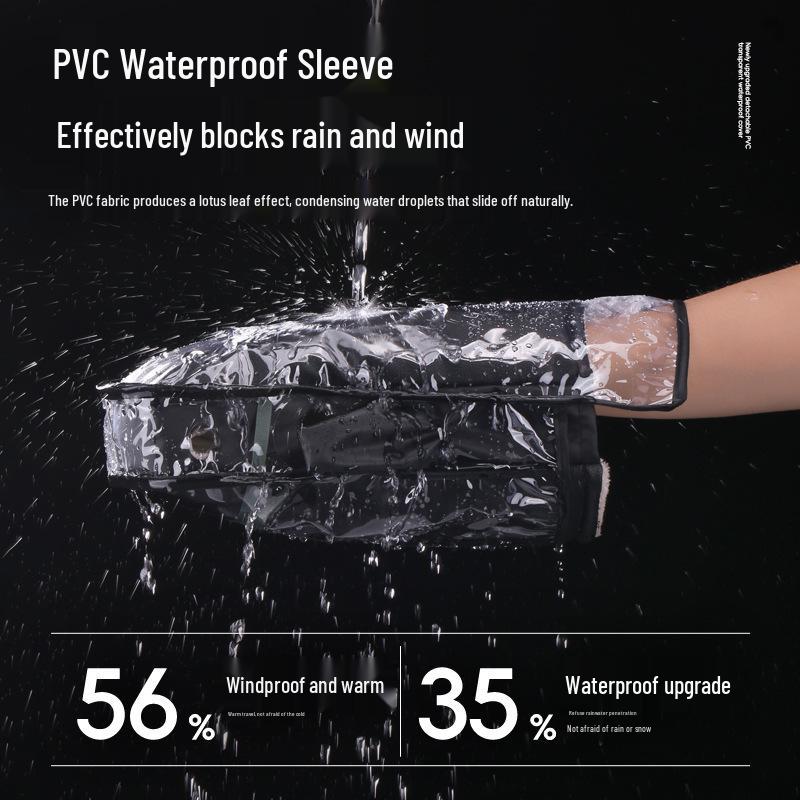 Women's Winter Electric Vehicle Windproof Gloves for Motorcycles & Scooters