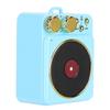DC 3.7V Retro Bluetooth 5.0 Speaker with Smart O Voice Broadcast for MP3  TF CardGreen