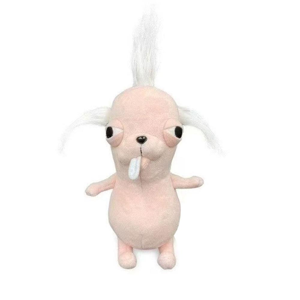

Funny Chihuahua Puppy Plush Pendant Ugly And Cute Creative Dog Plush Toy Backpack Abstract Plush Keychain Gift Plush Pet Toys рожевий