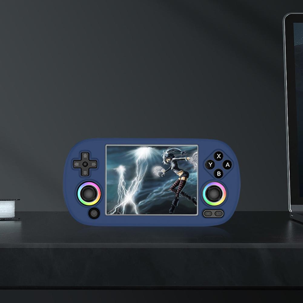 Silicone Protective Cover Shockproof Protector Shell Sleeve with Lanyard Soft Skin Cover Case for ANBERNIC RG40XX H Game Console