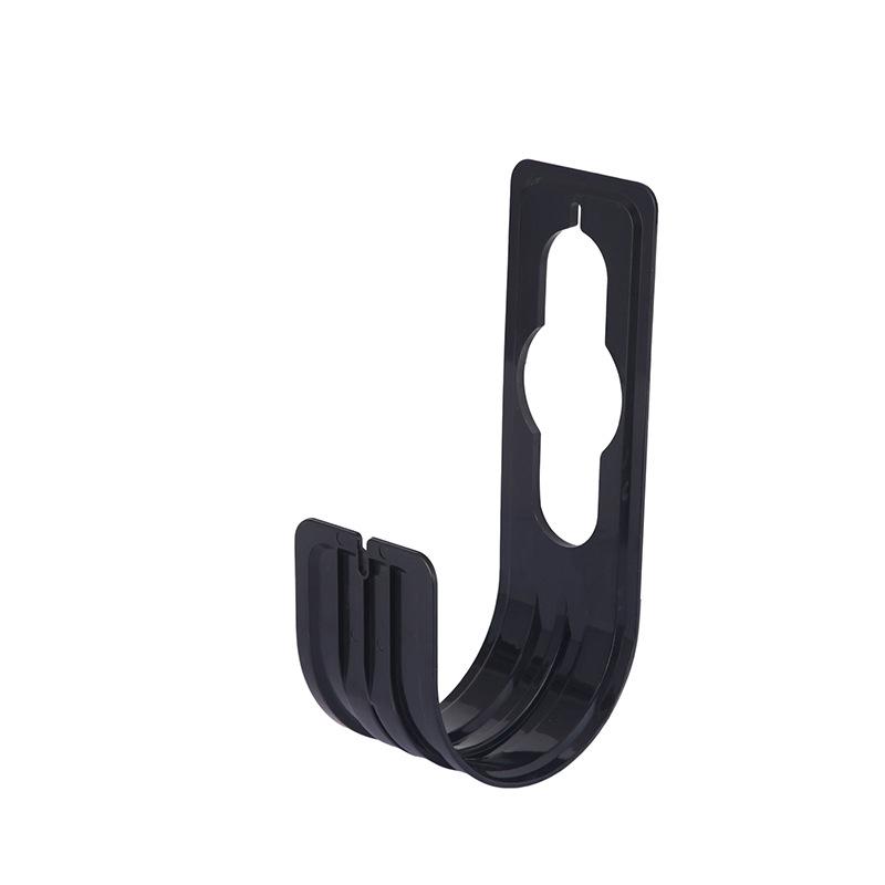 

1pc Durable Garden Hose Hanger, Wall-Mounted Watering Hose Holder with Secure Clamp, Multi-Use Hook for Outdoor Lawn and Garden Organization чорний