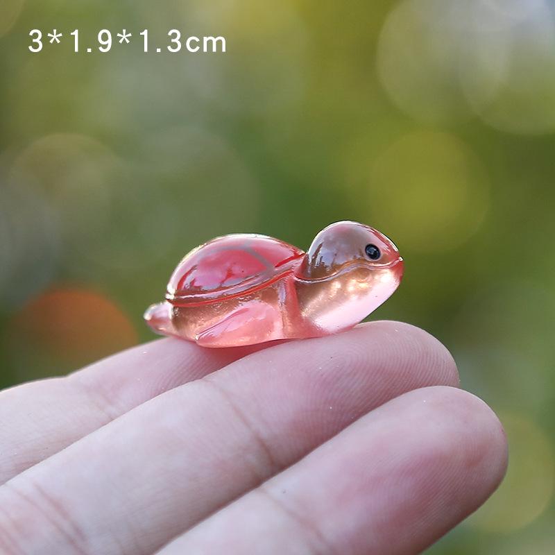 Miniature Luminous Turtle Model - Cute Micro Landscape Desktop & Car Ornament Blind Bag