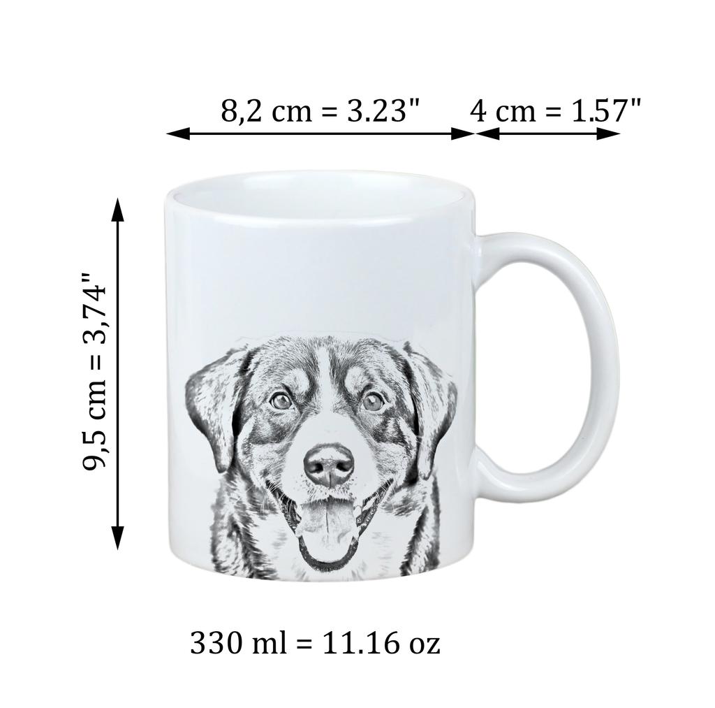 Entlebucher Mountain Dog, Entelbuch Cattle Dog - cup with a dog, personalized cup with a print, a classic gift for everyone from the Art-Dog brand