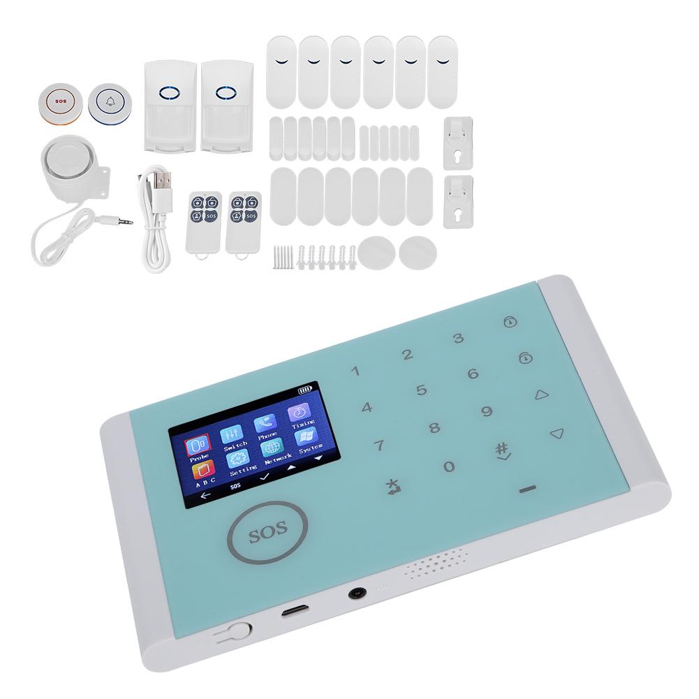 WifiGSmGPRS Type Intelligent Home Security System Burglar Alarm DIY Wireless Kit for House Office