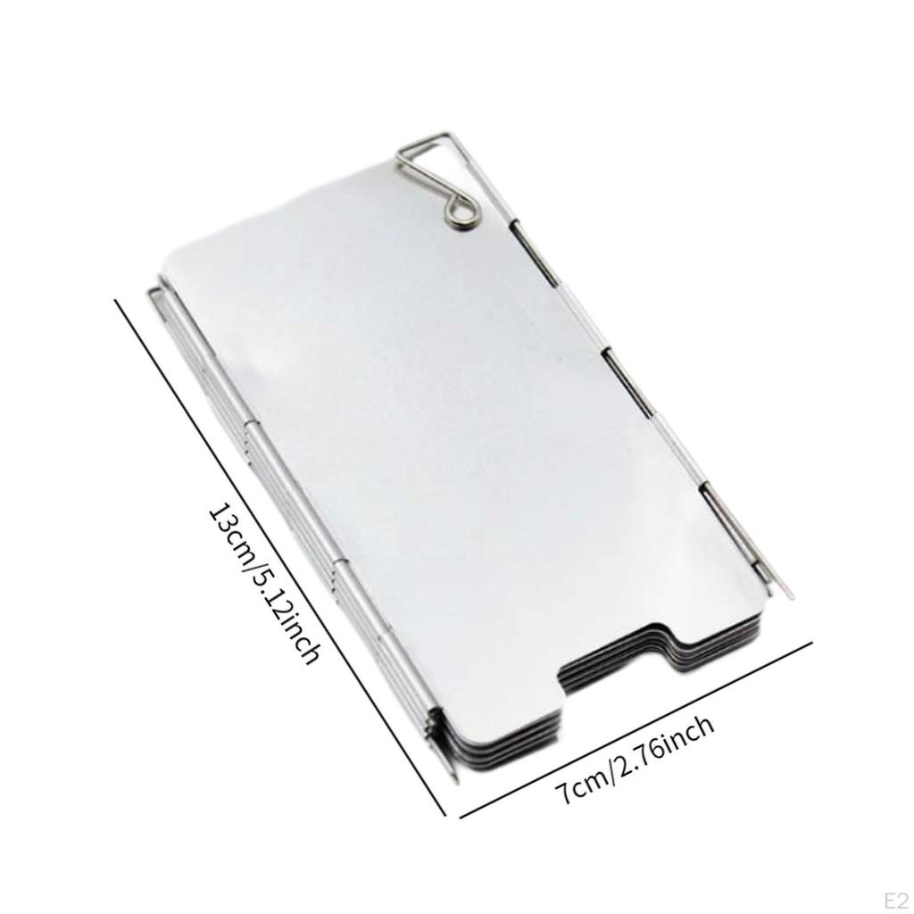Gas Stove Windshield Windscreen Foldable Furnace Burner Wind Blocker Shade Windguard Camp