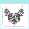 Retro Alloy Floral Necklace With Pendant For Women And Giftgiving Occasions
