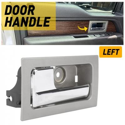Front/Rear Left Driver Side Door Interior Handle For Ford Ford Lobo Silver EXV