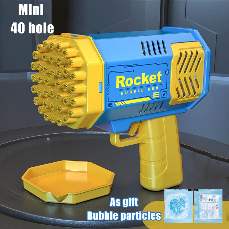 40 Hole Fully Automatic Bubble Gun Toys Handheld Bubble Machine Electric Kids Toys Outdoor Bubble Toys For Children Gift