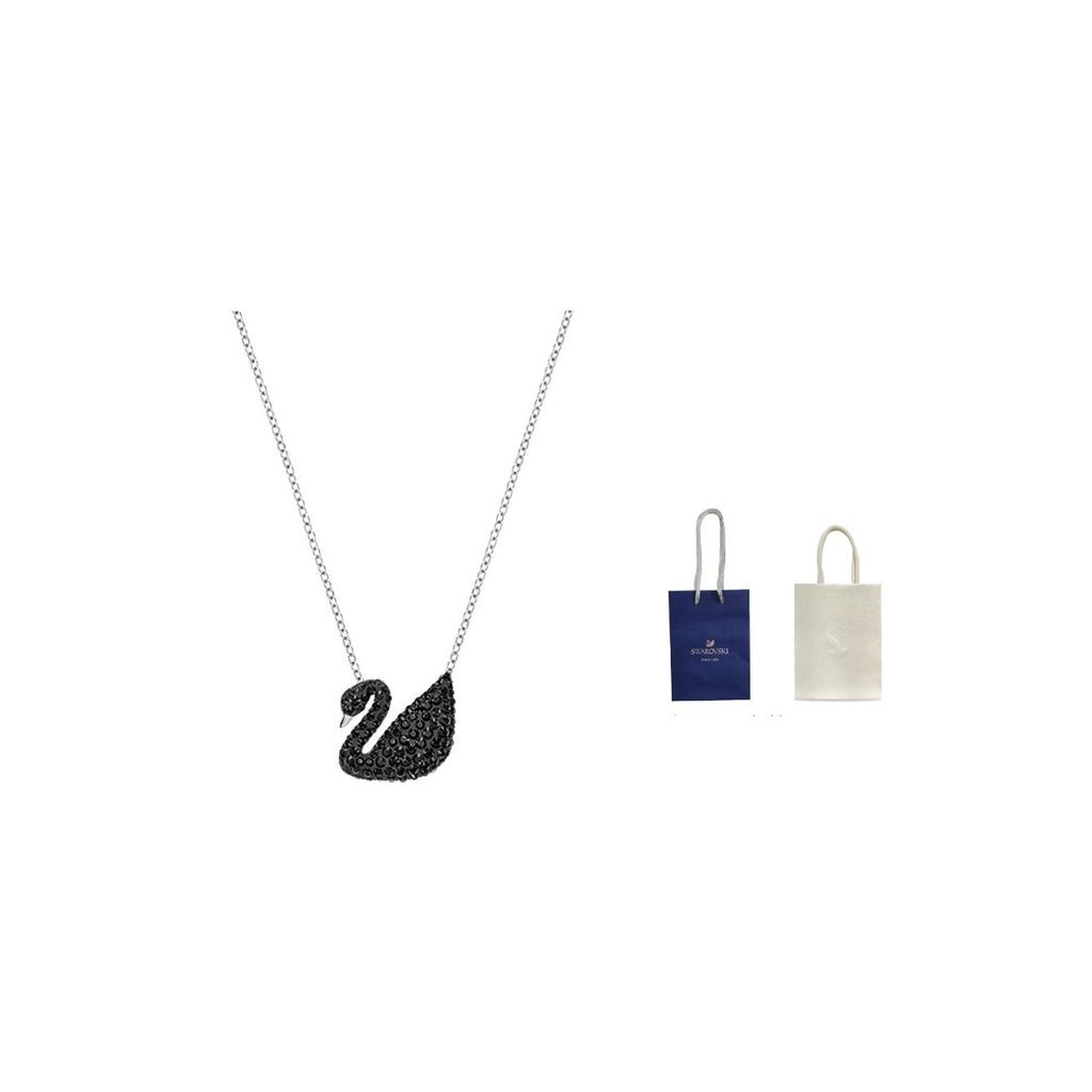 Swarovski Iconic Swan Black Swan Necklace Women Necklace 5347329