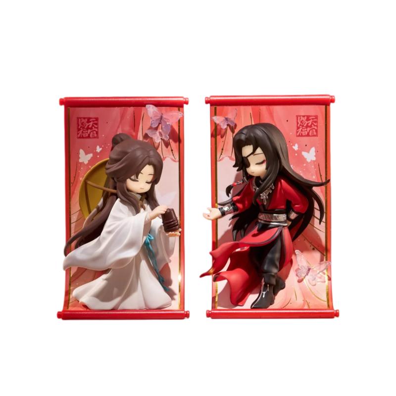 Latest Original Tian Guan Ci Fu Scroll Series  Tgcf Hua Cheng Xie Lian Cute Anime Figure Peripheral Decor For Kidsa