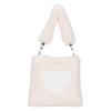 Tote bag plush bag new shoulder bag fresh and sweet underarm bag large capacity love plush bag