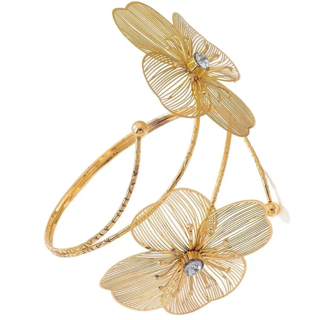 Open Arm Ring Fashion Niche Design Sense Bracelet Creative Asymmetrical Adjustable Alloy Bracelet Women