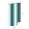 Wallpaper Stripes Turquoise, White and Light Gray for Living Room and Bedroom 50x1000