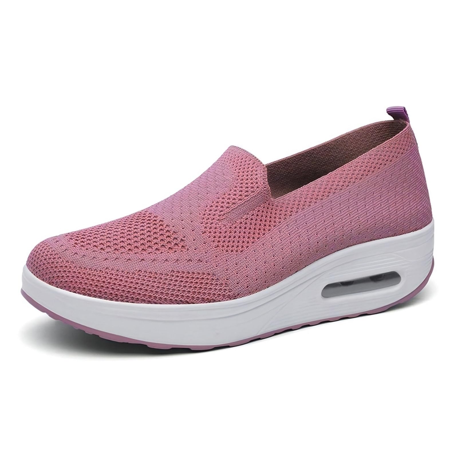 

Кроссовки Crossmarberry Synthetic Air для корейских женщин, милые, на толстой подошве, кожаные, розовые, легкие, для ходьбы, для бега, стильные, слипоны, без шнурков, розовый