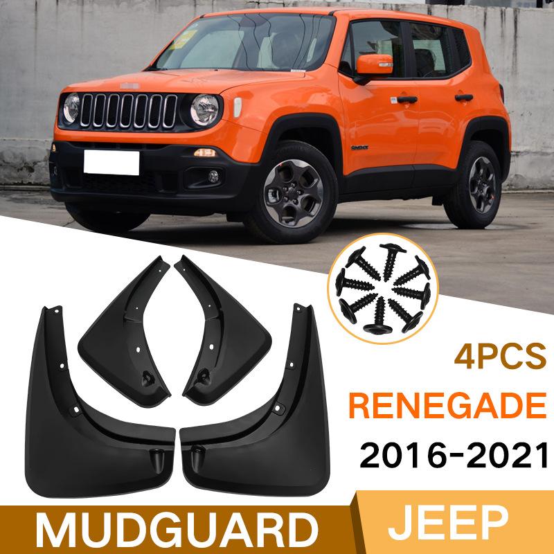 

For Jeep Renegade 2015- Mud Flaps Auto Splash Guard Mudguards MudFlaps Front Rear Fender Anti-splash Guards Car Renegade 2015-