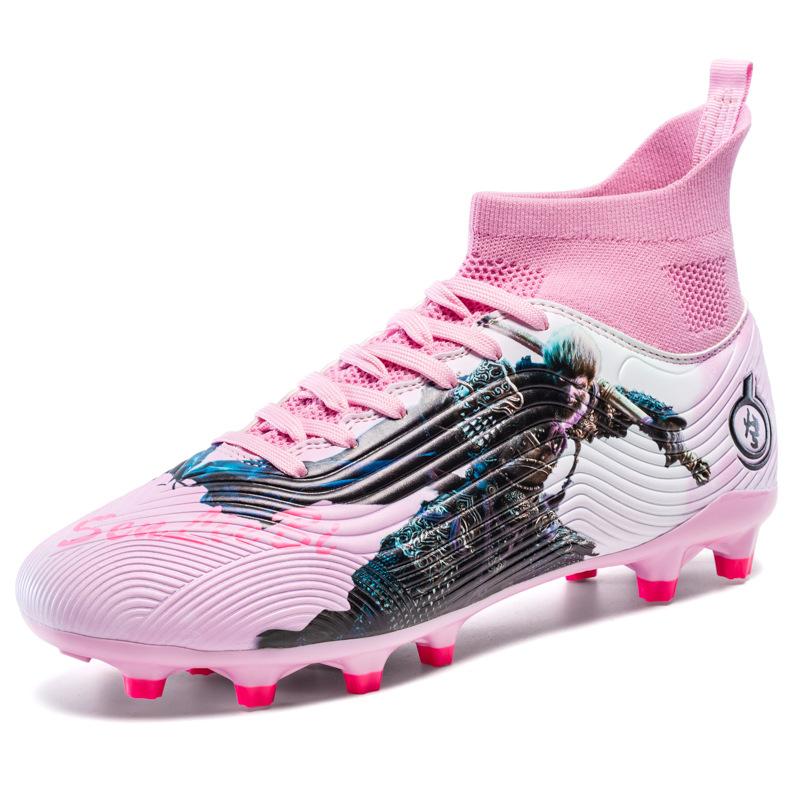 

Футбольные бутсы большого размера с высоким верхом, длинные шипы, новые фабричные студенческие футбольные бутсы, бутсы с поломанными шипами, мужские и женские тренировочные бутсы 38